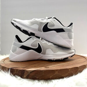 Nike Legend Essential 2‎ Men's Size 8.5 White Black Training -B Grade Shoes New